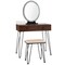 Makeup Dressing Table Included Soft Cushion Seat Stool with 3 Lighting Modes and 2 Large Drawers